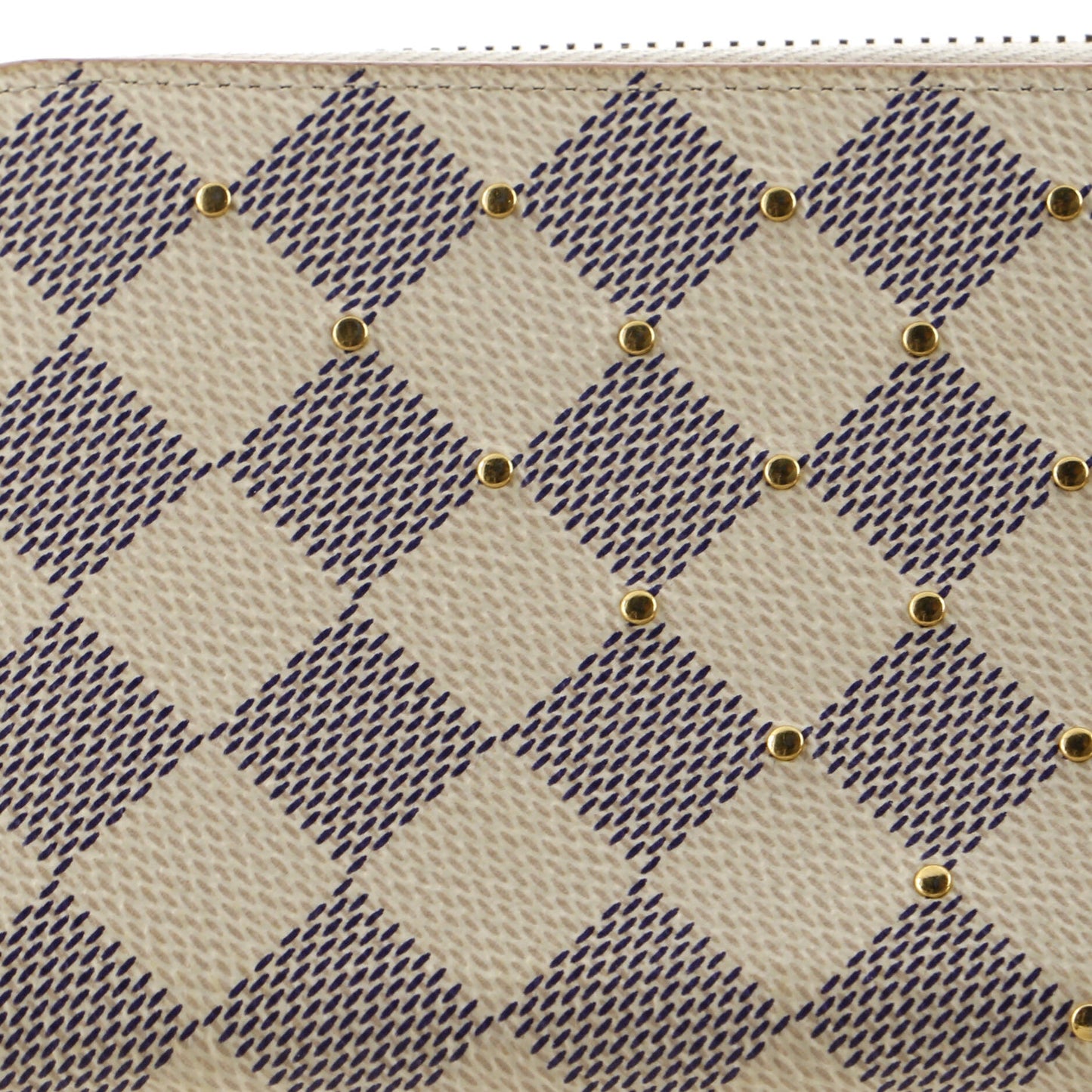 Louis Vuitton Clemence Wallet Studded Damier