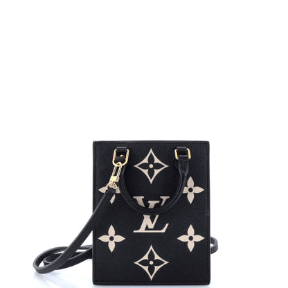 Louis Vuitton Petit Sac Plat Bag Bicolor Monogram Empreinte Giant