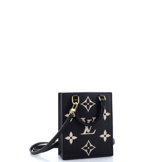 Louis Vuitton Petit Sac Plat Bag Bicolor Monogram Empreinte Giant