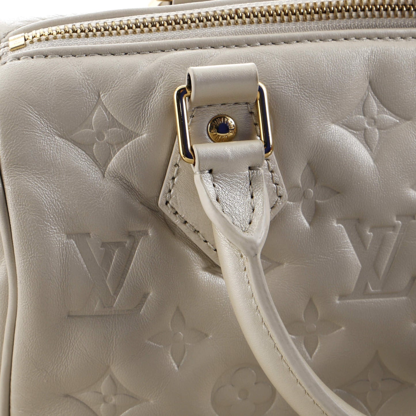 Louis Vuitton Speedy Bandouliere Bag Limited Edition Fall in Love Monogram Embossed Lambskin 22