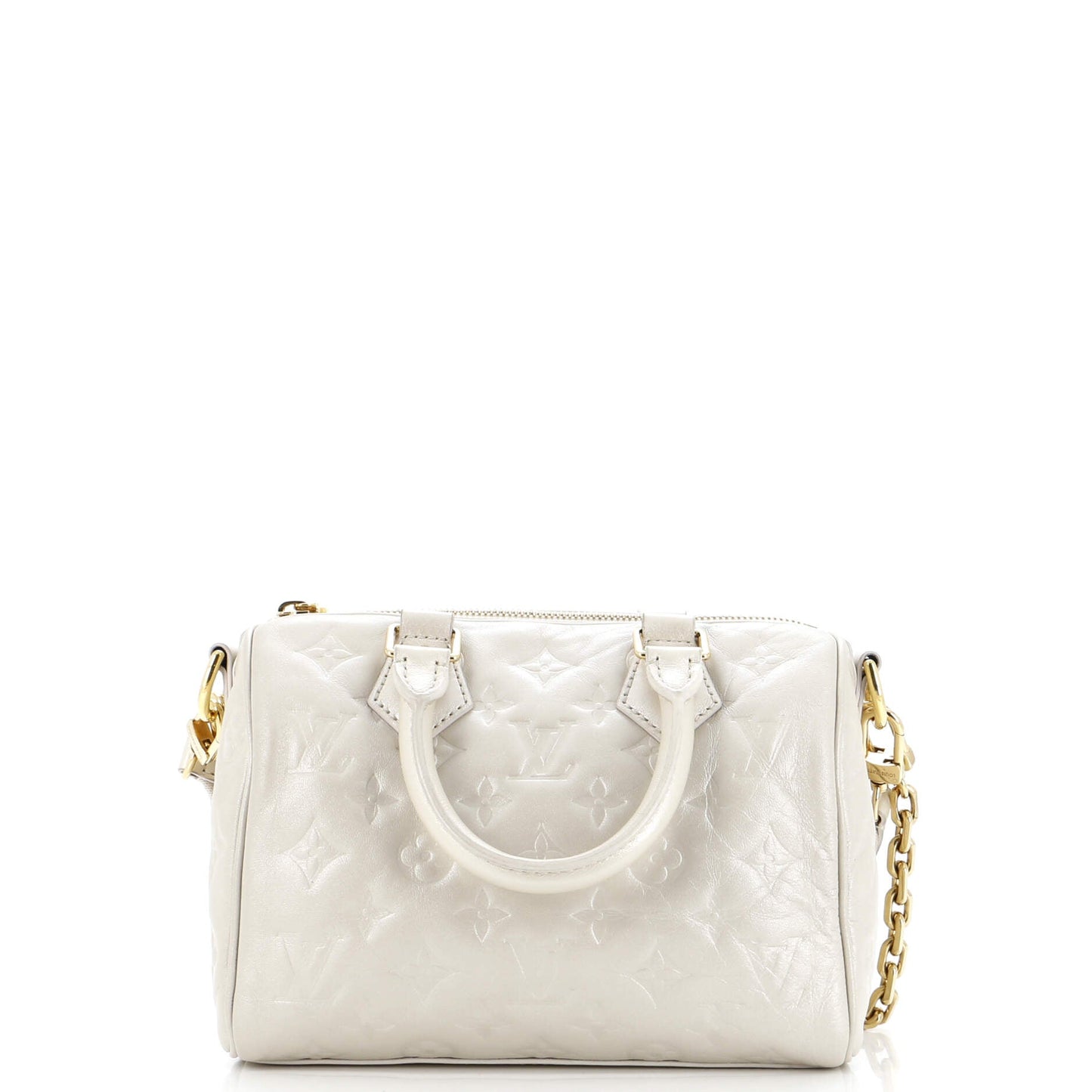Louis Vuitton Speedy Bandouliere Bag Limited Edition Fall in Love Monogram Embossed Lambskin 22