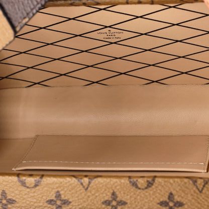 Louis Vuitton Petite Malle Handbag Reverse Monogram Canvas