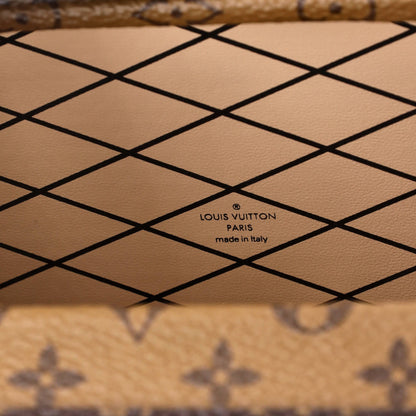 Louis Vuitton Petite Malle Handbag Reverse Monogram Canvas