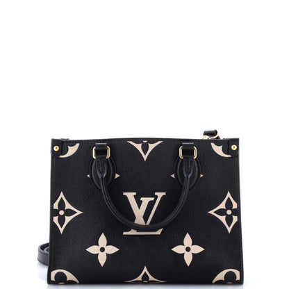 Louis Vuitton OnTheGo Tote Bicolor Monogram Empreinte Giant PM
