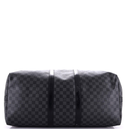 Louis Vuitton Keepall Bandouliere Bag Damier Graphite 55