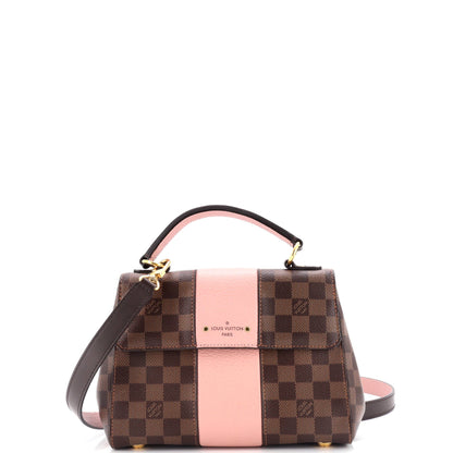 Louis Vuitton Bond Street Handbag Damier with Leather MM