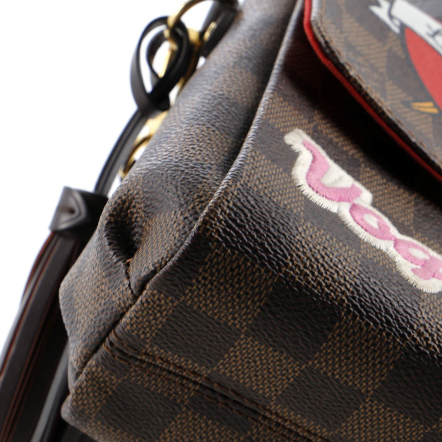 Louis Vuitton Croisette Handbag Limited Edition Patches Damier