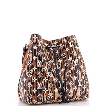 Louis Vuitton NeoNoe Handbag Limited Edition Jungle Monogram Giant