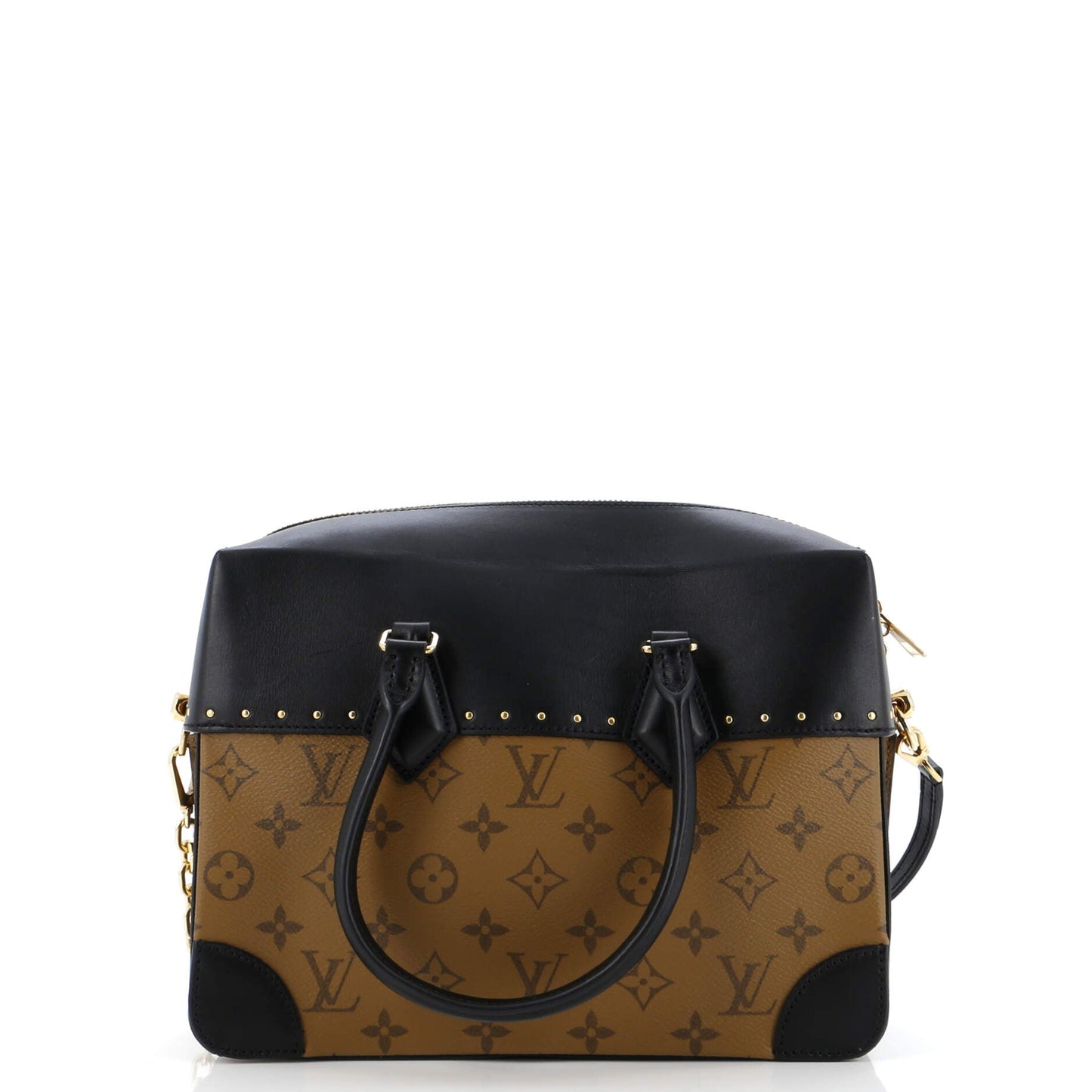 Louis Vuitton City Malle Handbag Reverse Monogram Canvas and Leather MM