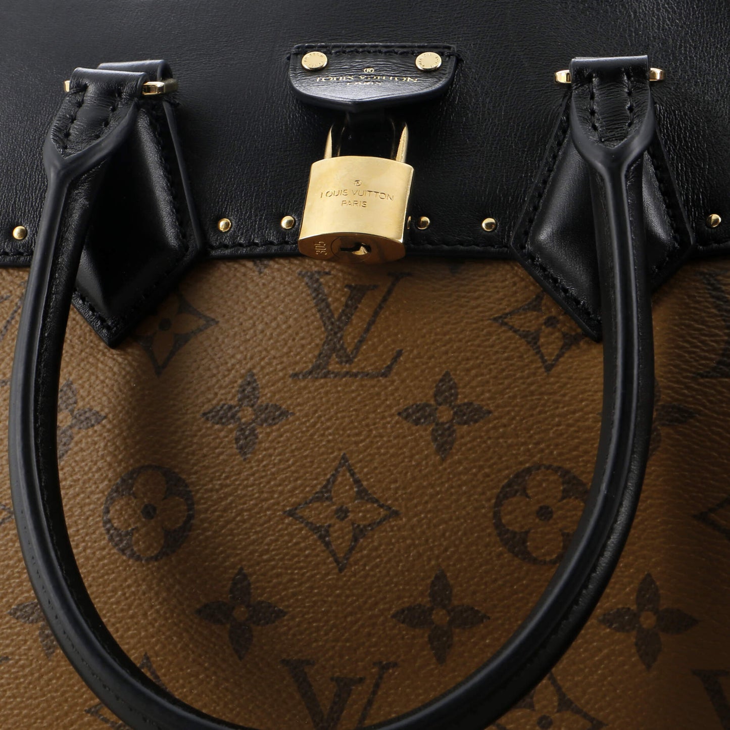 Louis Vuitton City Malle Handbag Reverse Monogram Canvas and Leather MM