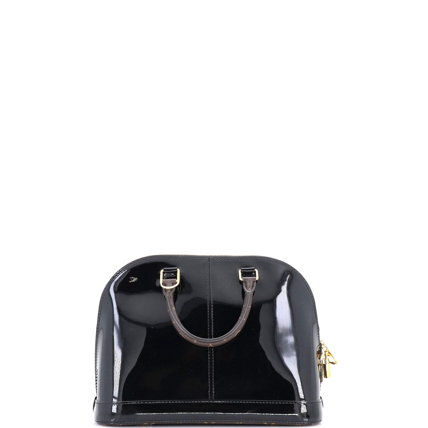 Louis Vuitton Alma Handbag Vernis with Monogram Canvas PM