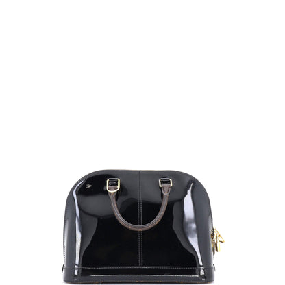 Louis Vuitton Alma Handbag Vernis with Monogram Canvas PM