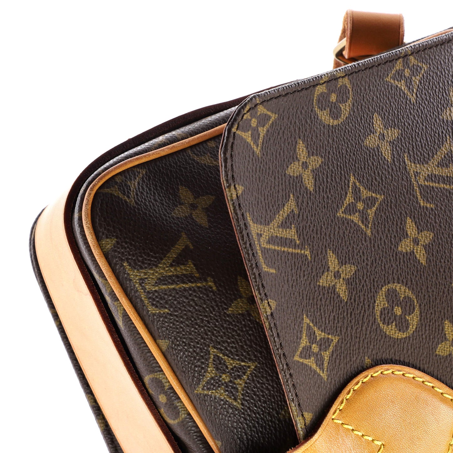 Louis Vuitton Cartouchiere Handbag Monogram Canvas GM