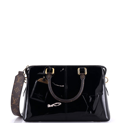 Louis Vuitton Miroir Handbag Vernis with Monogram Canvas