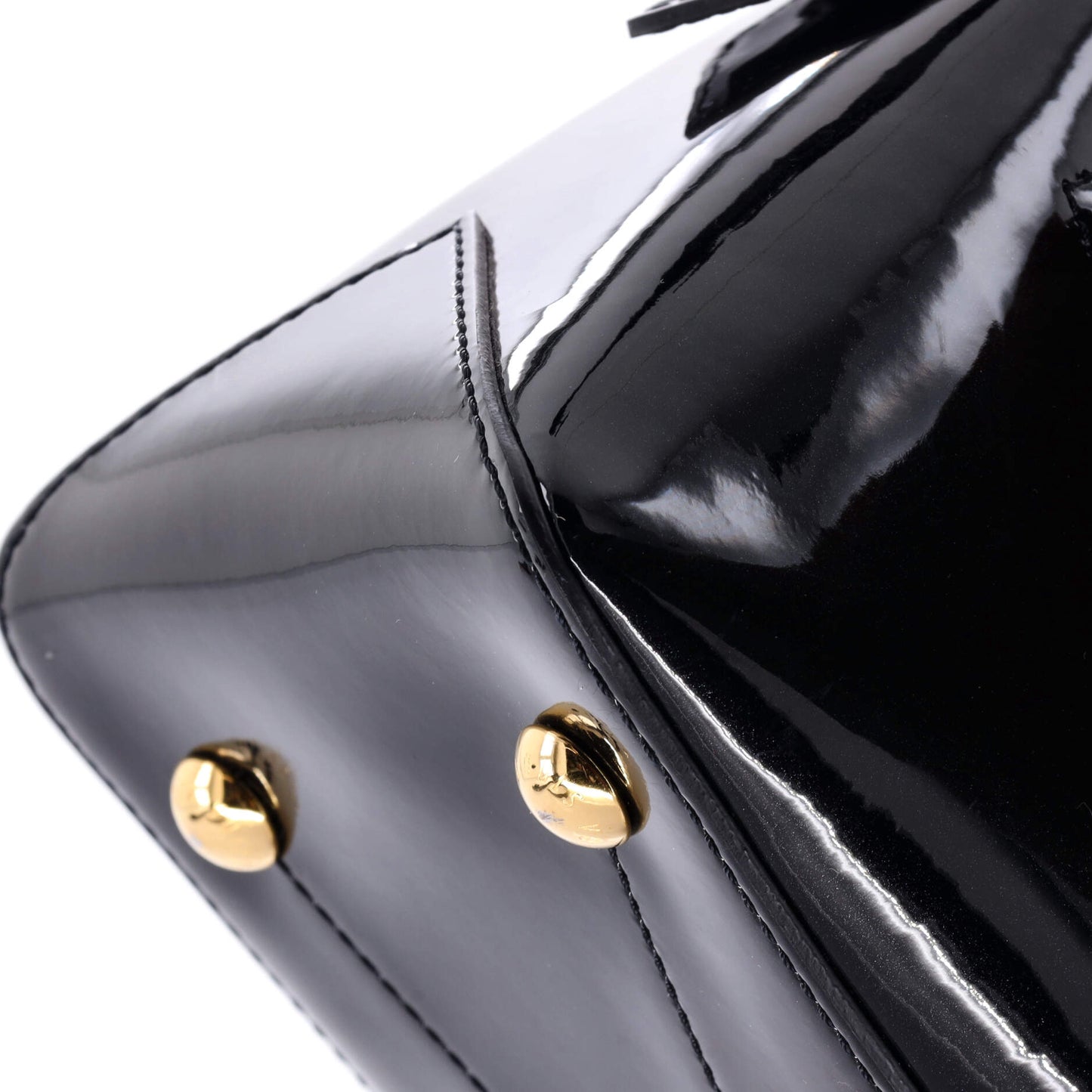 Louis Vuitton Miroir Handbag Vernis with Monogram Canvas
