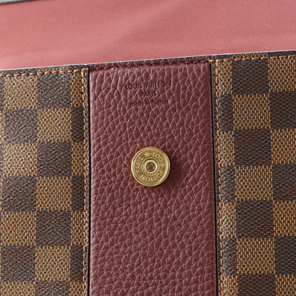 Louis Vuitton Bond Street Handbag Damier with Leather MM