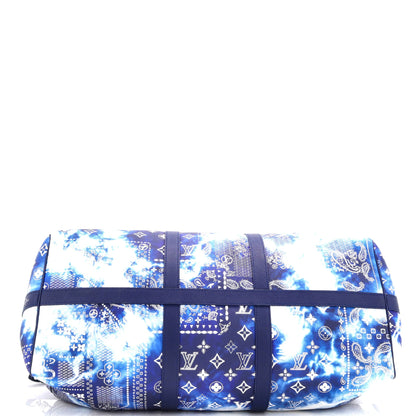 Louis Vuitton Keepall Bandouliere Bag Limited Edition Monogram Bandana Leather 50