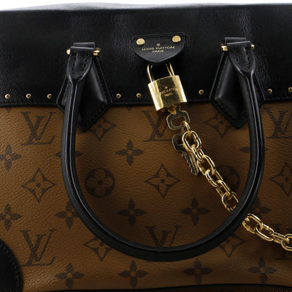 Louis Vuitton City Malle Handbag Reverse Monogram Canvas and Leather MM