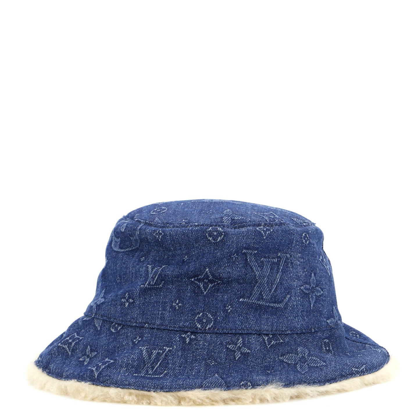 Louis Vuitton Bonnet Bucket Hat Monogram Denim and Shearling