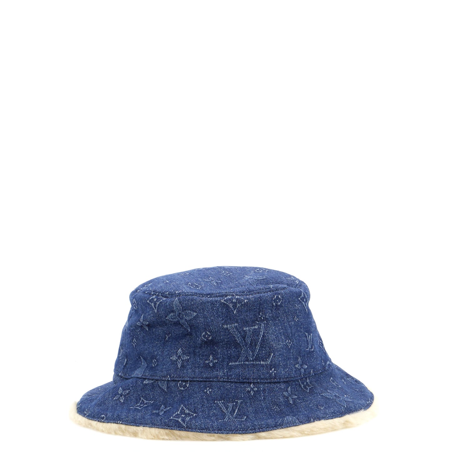 Louis Vuitton Bonnet Bucket Hat Monogram Denim and Shearling