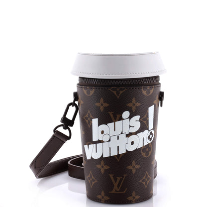Louis Vuitton Coffee Cup Convertible Pouch Everyday Signature Vintage Monogram Canvas