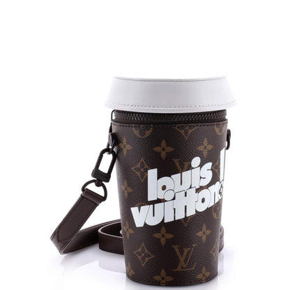 Louis Vuitton Coffee Cup Convertible Pouch Everyday Signature Vintage Monogram Canvas
