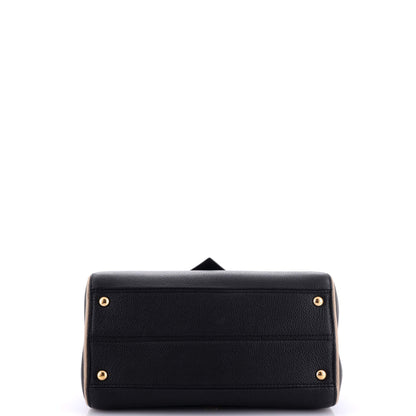 Louis Vuitton Double V Handbag Calfskin with Monogram Canvas