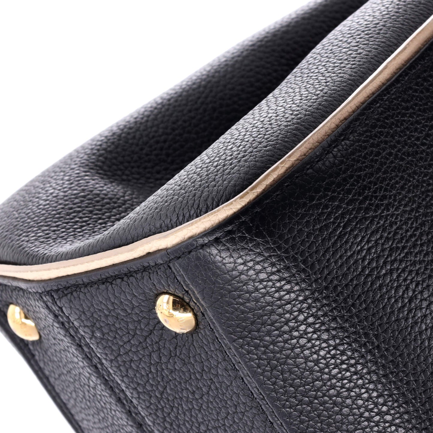 Louis Vuitton Double V Handbag Calfskin with Monogram Canvas