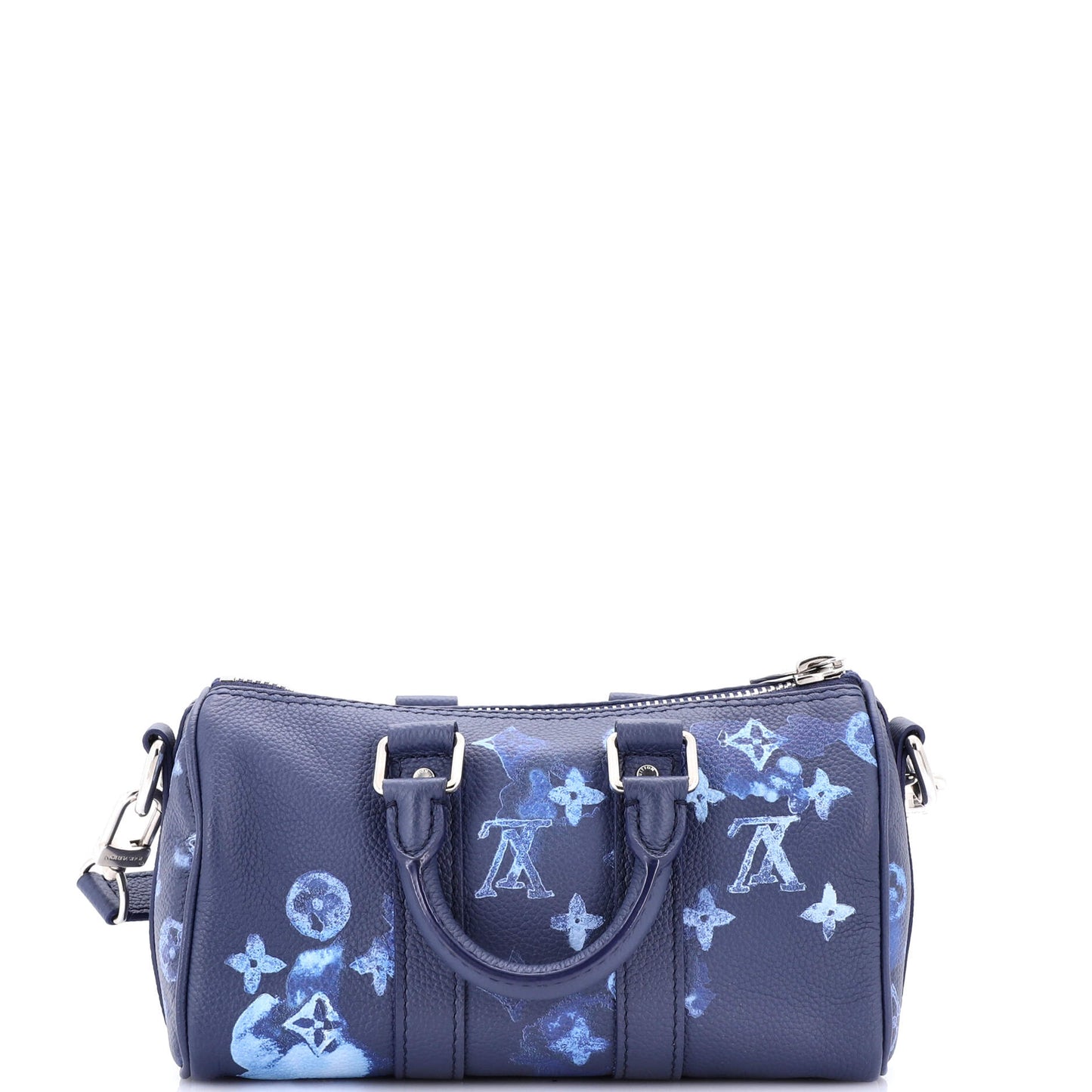 Louis Vuitton Keepall Bandouliere Bag Limited Edition Monogram Ink Watercolor Leather XS