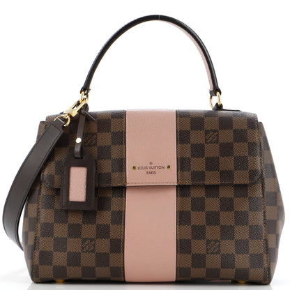 Louis Vuitton Bond Street Handbag Damier with Leather MM