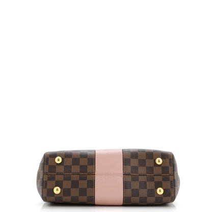 Louis Vuitton Bond Street Handbag Damier with Leather MM