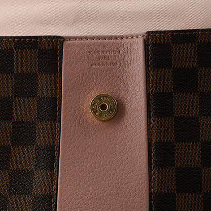 Louis Vuitton Bond Street Handbag Damier with Leather MM