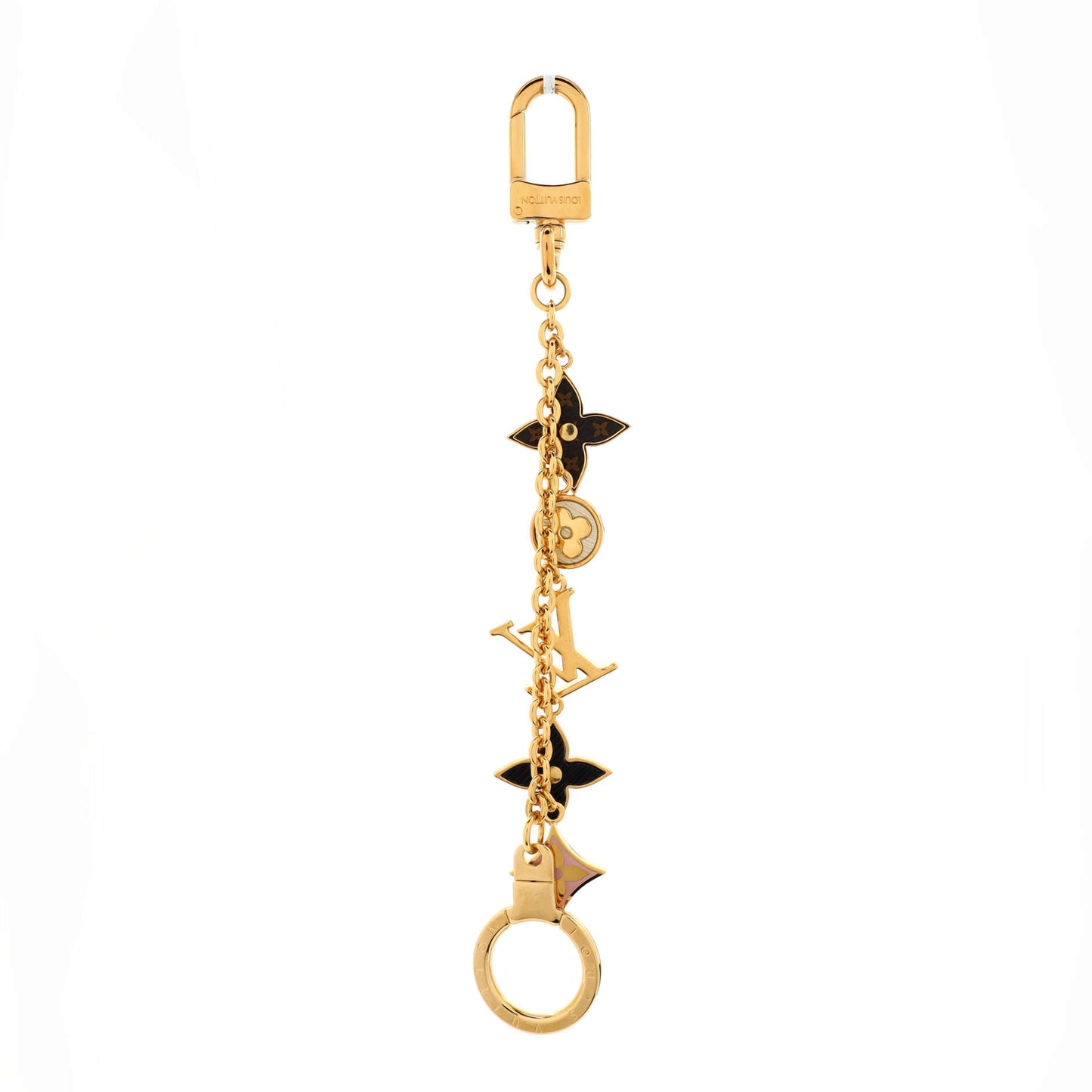 Louis Vuitton Spring Street Chain Bag Charm and Key Holder Metal with Monogram Canvas and Enamel