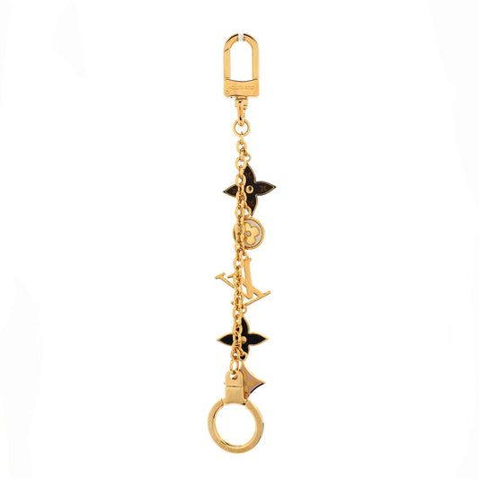Louis Vuitton Spring Street Chain Bag Charm and Key Holder Metal with Monogram Canvas and Enamel