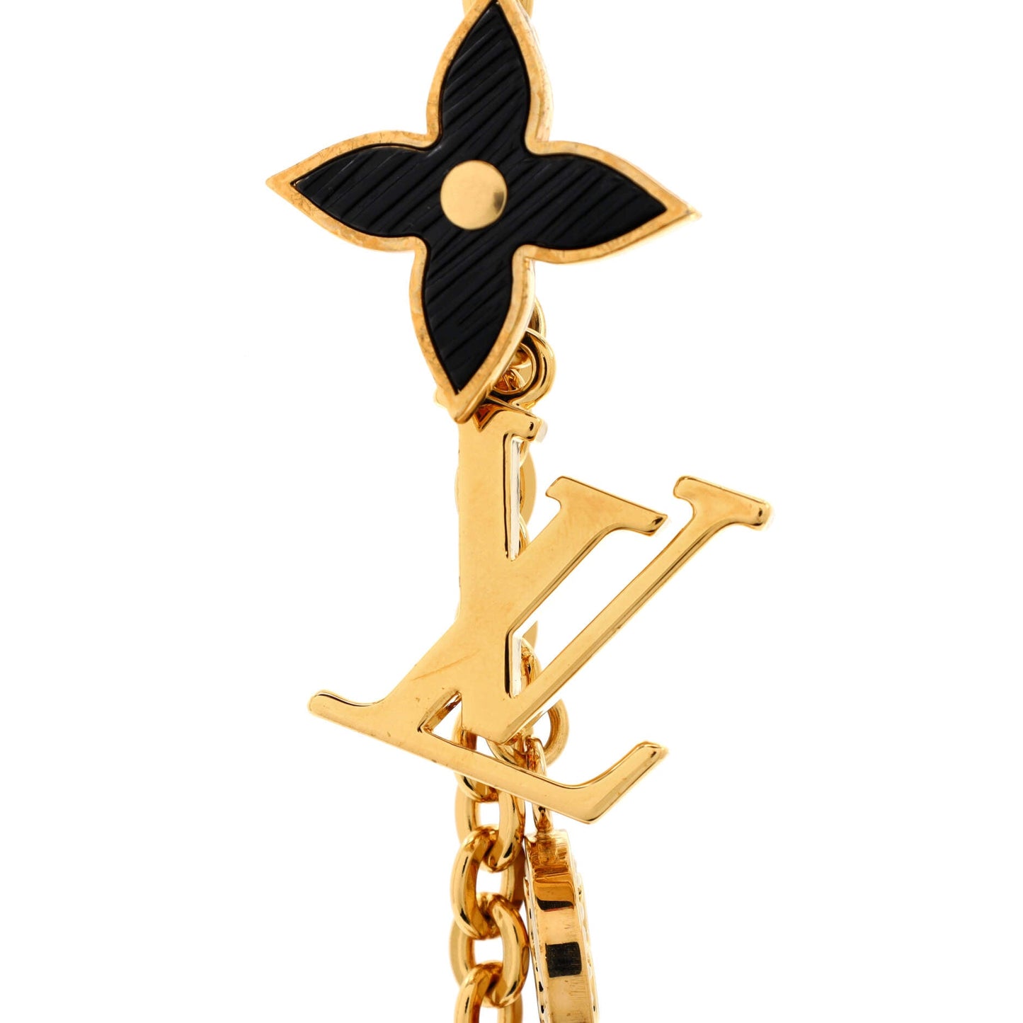 Louis Vuitton Spring Street Chain Bag Charm and Key Holder Metal with Monogram Canvas and Enamel