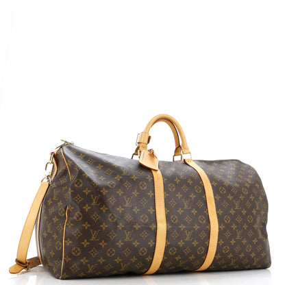Louis Vuitton Keepall Bandouliere Bag Monogram Canvas 60