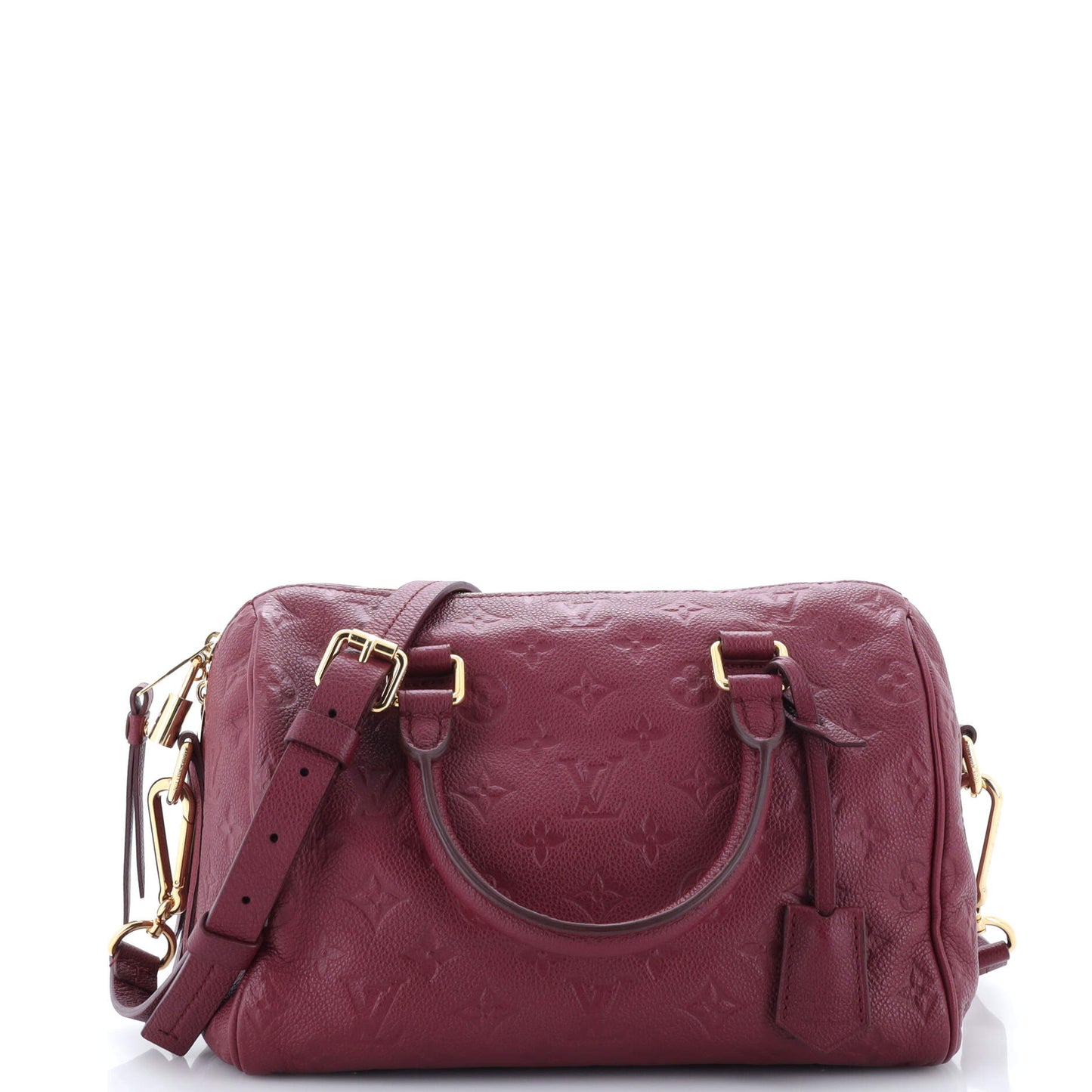 Louis Vuitton Speedy Bandouliere Bag Monogram Empreinte Leather 25
