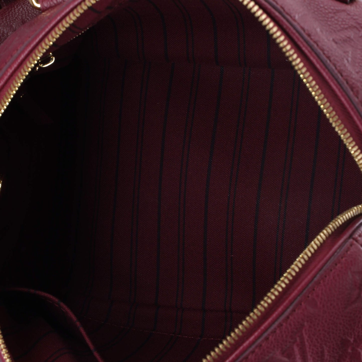 Louis Vuitton Speedy Bandouliere Bag Monogram Empreinte Leather 25