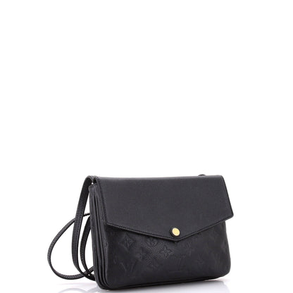 Louis Vuitton Twice Handbag Monogram Empreinte Leather