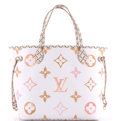 Louis Vuitton Neverfull NM Tote By The Pool Monogram Watercolor Giant MM