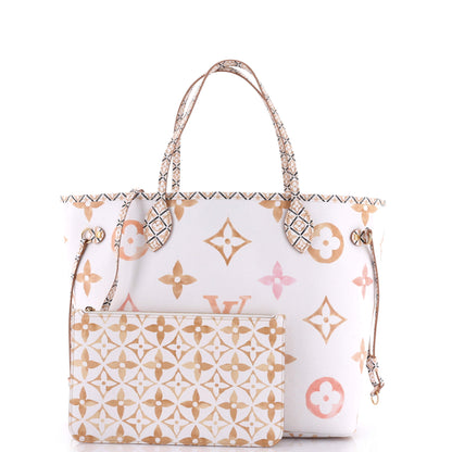 Louis Vuitton Neverfull NM Tote By The Pool Monogram Watercolor Giant MM