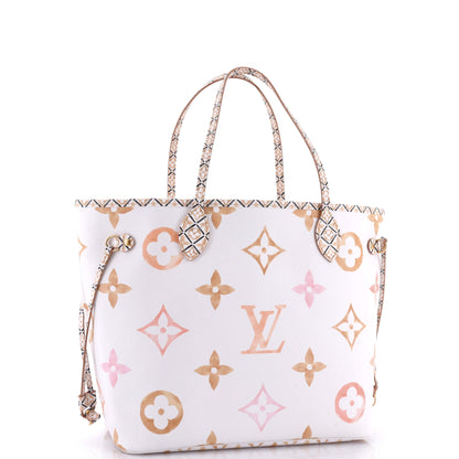 Louis Vuitton Neverfull NM Tote By The Pool Monogram Watercolor Giant MM