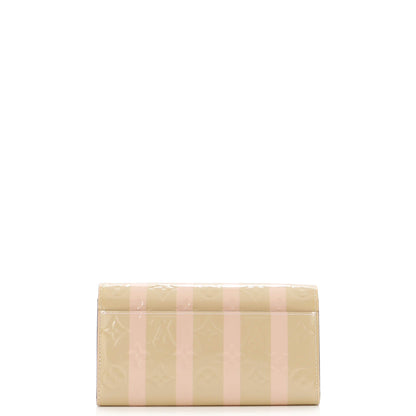 Louis Vuitton Sarah Wallet NM Limited Edition Monogram Vernis Rayures