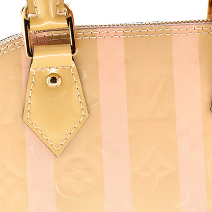 Louis Vuitton Alma Handbag Limited Edition Monogram Vernis Rayures BB