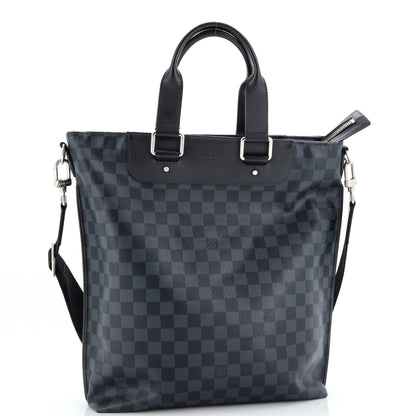 Louis Vuitton Cabas Sac Jour Satchel Damier Cobalt