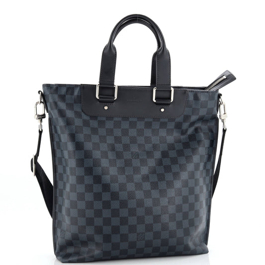 Louis Vuitton Cabas Sac Jour Satchel Damier Cobalt