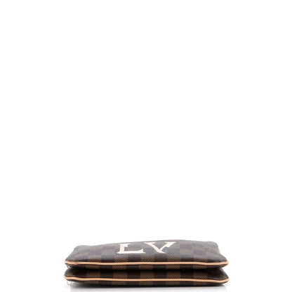Louis Vuitton Double Zip Pochette Damier