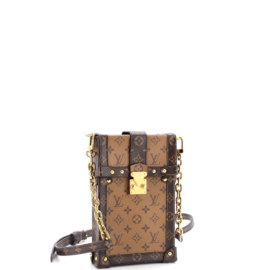 Louis Vuitton Vertical Trunk Pochette Reverse Monogram Canvas