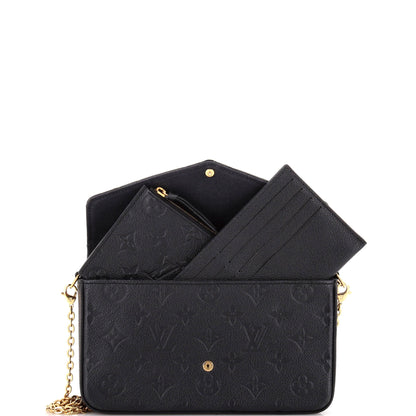 Louis Vuitton Felicie Pochette Monogram Empreinte Leather