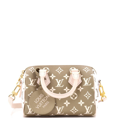 Louis Vuitton Speedy Bandouliere Bag Spring in the City Monogram Empreinte Leather 20